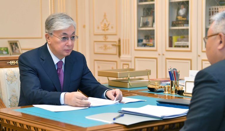Касым-Жомарт Токаев принял председателя Высшего Судебного Совета Талгата Донакова