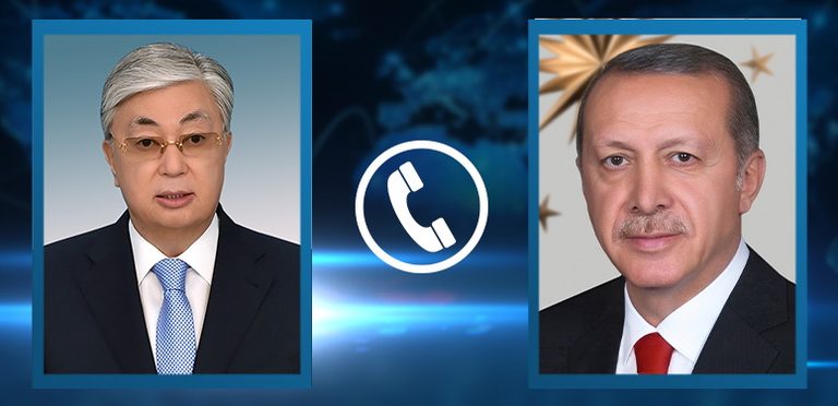 Состоялся телефонный разговор Касым-Жомарта Токаева с Президентом Турции Реджепом Тайипом Эрдоганом