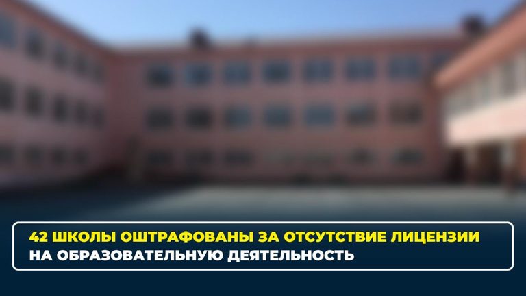 Минпросвещения: 42 школы оштрафованы за отсутствие лицензии на образовательную деятельность