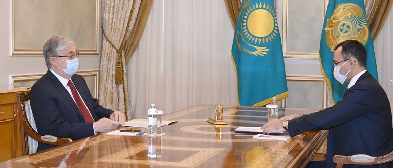 Мемлекет басшысы Сенат төрағасы Мәулен Әшімбаевты қабылдады