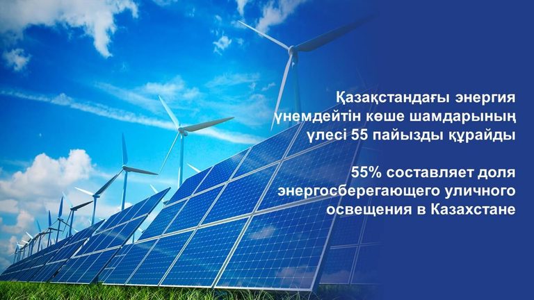 МИИР РК: 55% составляет доля энергосберегающего уличного освещения в Казахстане