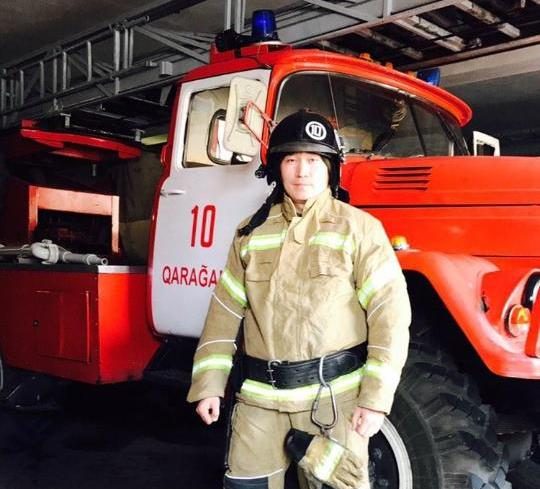 Медалью «За мужество» награжден пожарный г.Караганды